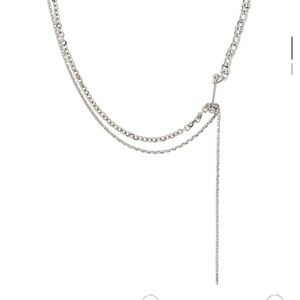 Justine Clenquet Silver Kim Necklace